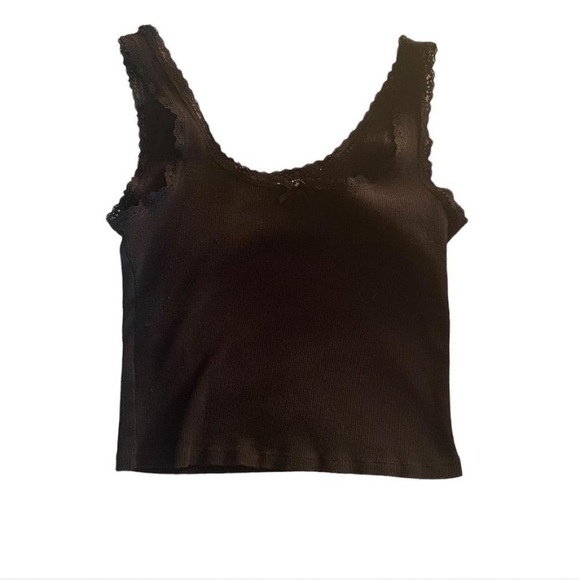 h&m black lace trim tank - Picture 3 of 3